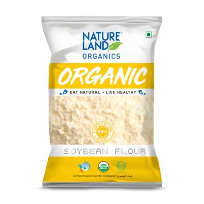 Picture of Soyabean Flour (Atta) 500 Gm NatureLand Organics