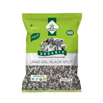 Picture of Urad Dal Black (Split) 500g 24 Mantra Organic 