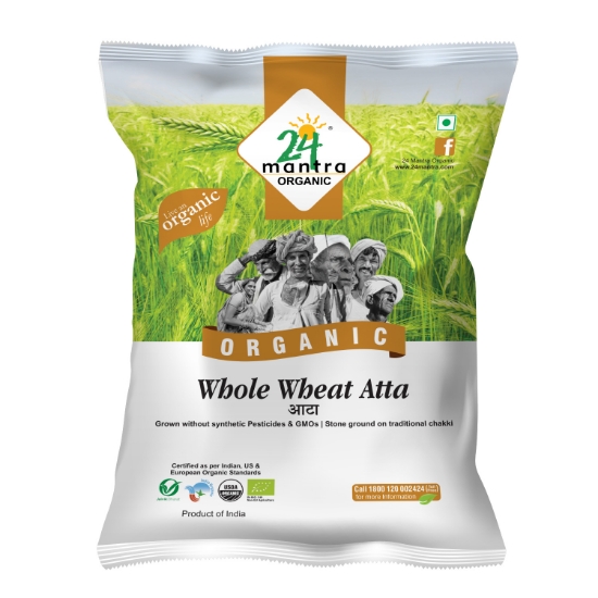 Picture of Whole Wheat Atta 10kg 24 Mantra Organic