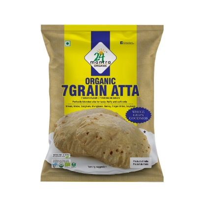 Picture of Multi Grain 7 Grain Atta 1kg 24 Mantra Organic