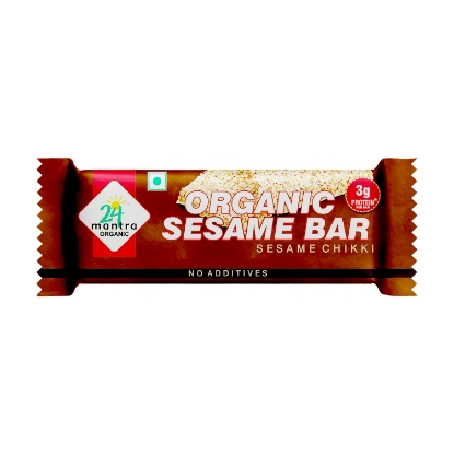 Picture of Sesame Jaggery Chikki 33gms 24 Mnatra Organic 