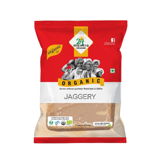 Picture of Organic Jaggery (Gur) Block 450g 24 Mantra 