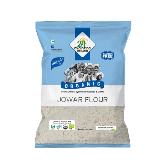 Picture of Jowar (Sorghum) Flour (Atta) 500gm 24 Mantra Organic 