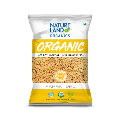 Picture of Arhar Dal (Toor Dal, Red Gram)  500gm NatureLand Organic