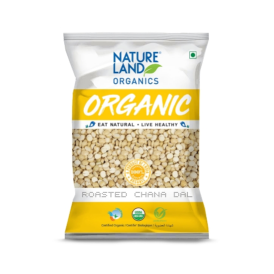 Picture of Roasted Chana Dal (Bengalgram) 500gm NatureLand Organic