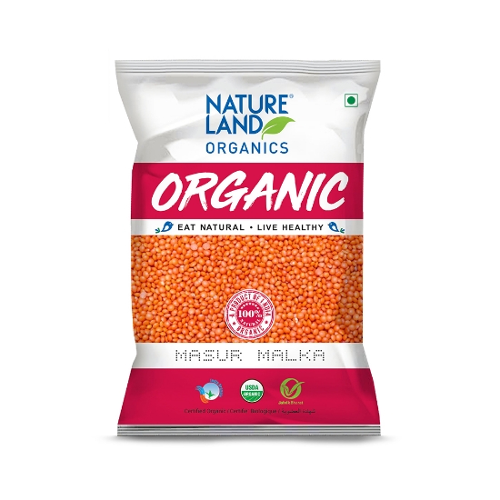 Picture of Malka Masoor / Masur 500gm NatureLand Organic