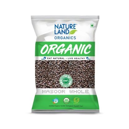 Picture of Masoor Whole / Masur Dal 500gm NatureLand Organic