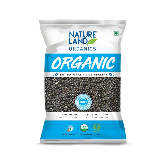 Picture of Urad Whole Black Dal 500gm NatureLand Organic 