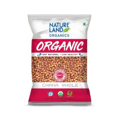 Picture of Brown Chana Whole 500gm NatureLand Organic