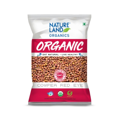 Picture of Cowpea Red Eye (Red Lobiya) 500gm NatureLand Organic 