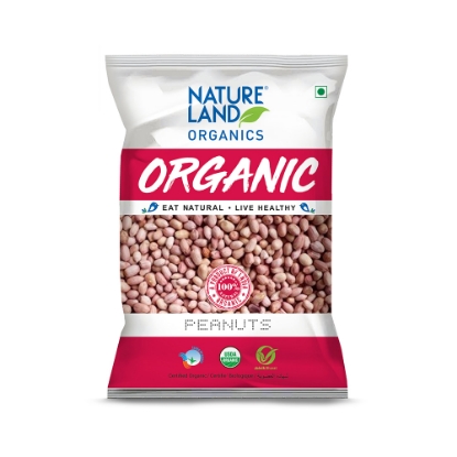 Picture of Raw Peanuts (Sing / Groundnut) 500gm NatureLand Organic 