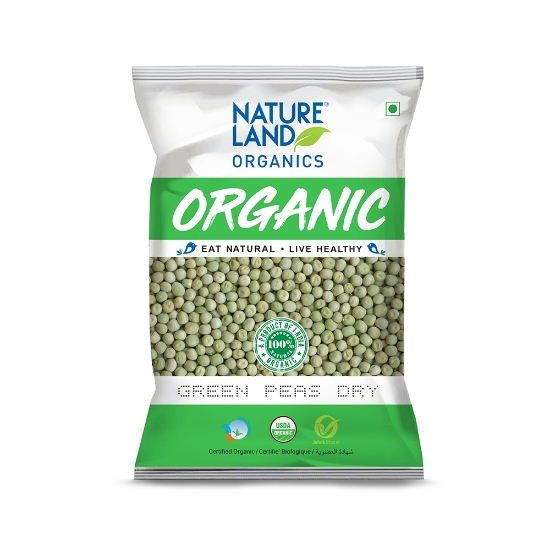 Picture of Green Peas (Matar) 500gm NatureLand Organic 