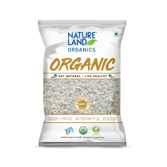 Picture of Biryani Basamti Rice 1kg NatureLand Organic