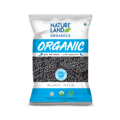 Picture of Black Rice 500gm NatureLand Organic