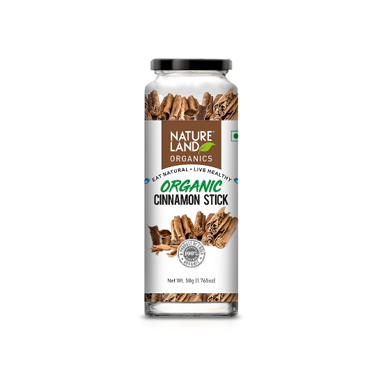 Picture of Dalchini (Cinnamon Stick/ Bark) 75gm NatureLand Organic