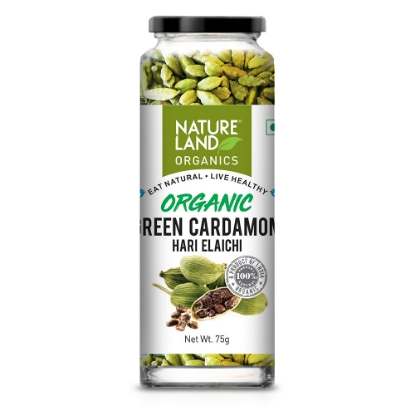 Picture of Elaichi (Green Cardamom) 75gm NatureLand Organic