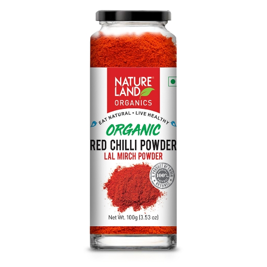 Picture of Lal Mirch (Red Chilli) Powder 100gm NatureLand Organic