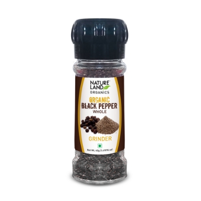 Picture of Kali Mirch (Black Pepper) 40gm NatureLand Organic