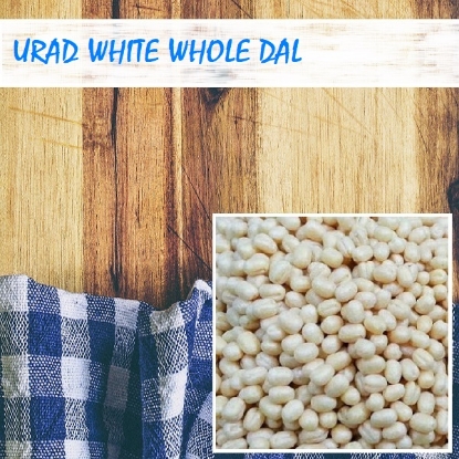 Picture of Urad White Whole (Gota) Dal 500gm Regular