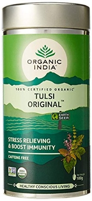 Picture of Tulsi Original 100 Gram Tin , 100g Organic India