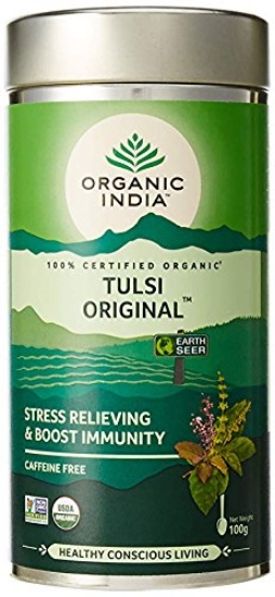 Picture of Tulsi Original 100 Gram Tin , 100g Organic India