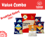 Picture of Value Combo Breakfast Pasta 400gm x 2, Vermicelli 400gm x 2,  Poha 500g x 1,  Puff Rice 200gm x 1 - 24 Mantra Organic