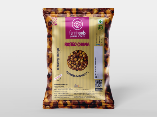 Picture of Roasted Chana Unsalted 200Gms  Farmhoods Premium Quality